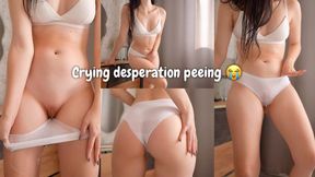 Female Desperation Pee! Wetting Panties 4k