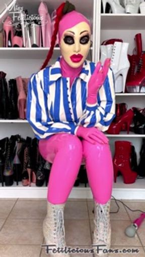 Miss Fetilicious Pink doll with pink toy