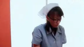 Daring and pretty japanese house cleaner is showing her butt