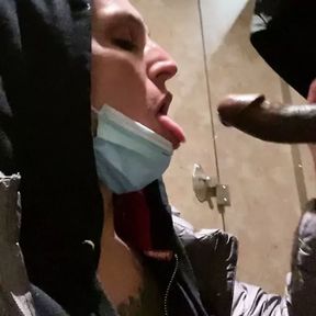 Public Bathroom BBC Blowjob