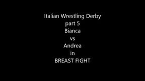 BIANCA VS ANDREA PART 5 , BREAST FIGHT