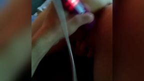 Cum with toy