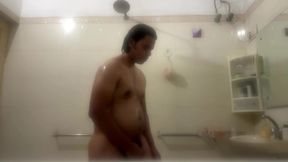 Young Desi Twink Gets Hard in the Shower