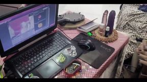 Husband's Gigantic Black Dildo Shared With stepsis