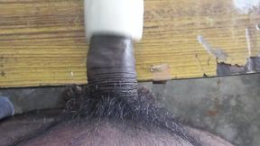 Home Made  Male Fuking Machine. End of Hot Cum Part 1