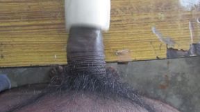 Home Made  Male Fuking Machine. End of Hot Cum Part 1