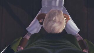 Adorable elf blows orc penis pov