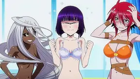 Monster Musume OVA 2 - Ecchi - Busty monster girls try on cute bras