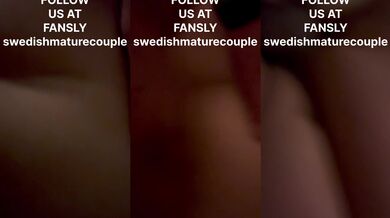 Swedish curvy milf with big lovely rear gets cock from behind with semen squirting on the buttocks