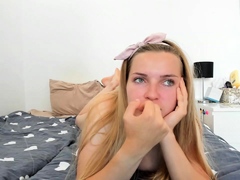 Cute Blonde Teen Solo Orgasm