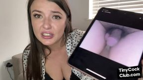 Nasty mommy talks about small dicks while teasing them