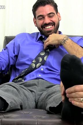 Ricky Larkin's Dress Socks &amp; Size 11 Bare Feet Worshiped