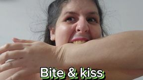 Aggressive Kissing and Biting – Passionate Self Kisses on Arms and Fingers, Intense Biting and Sensual Finger Sucking