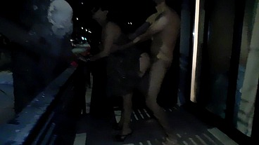 one of my husbands fucked my ass on the balcony