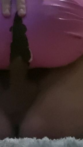 Pink Latex Pants Ride