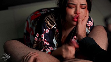 POV Pleasure at the Geisha House – Selena’s Deepthroat Ritual