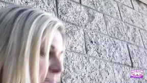 Religious girl eats pussy and gives a handjob