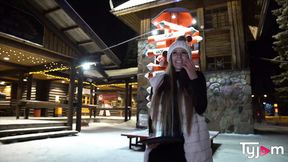 Finnish beauty Kinuski Kakku enjoys deepthroating for booty action