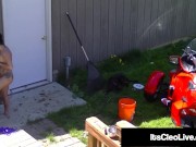 Cam Cutie Its Cleo Rides Dildo & Tractor -WTF?