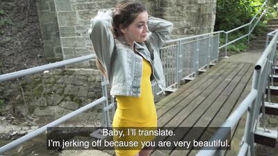 Public Agent She gets fucked deep by a fat cock in public