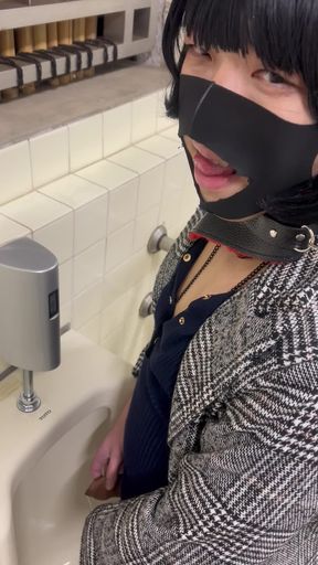Just a sissy peeing for master