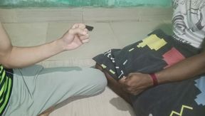 Fun playing rock paper nd seizer by two best friend till they gone naked
