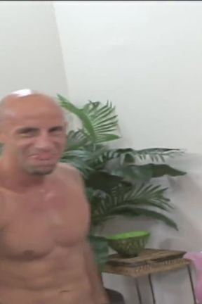 Horny MILF  sucks cum off dick after a hard fuck on the bed