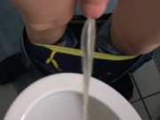 Scottish teen pissing