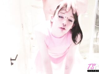 Behind the Scenes POV SEX with Amateur Trans Gothic Bimbo three