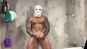 Masked Muscles In Shower