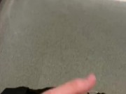 Touching My rock hard cock in the toilets with huge cumshot