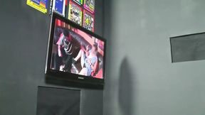 Horny Asian cutie at the adult cinema
