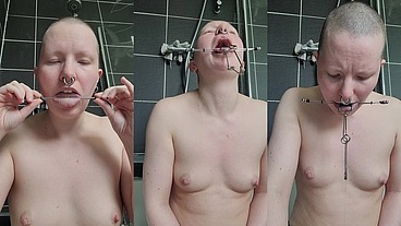 Bath wank with tongue clamps