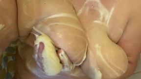 Bbwbootyful  - Shower soapy boobs play