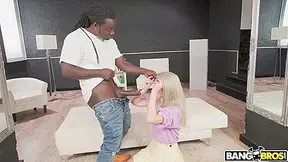 Takes Big In Her Butt After Giving Head With Sara Bell And Freddy Gong