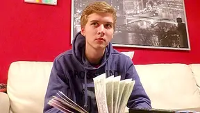Money Shots for Rent: Cute Twink Takes Load After Debt Deal – 18+