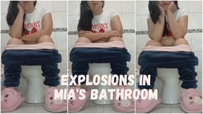 Explosions in Mia's bathroom