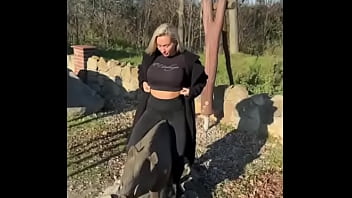 Sexy MILF with big booty and boobs shows off her tasty snacks