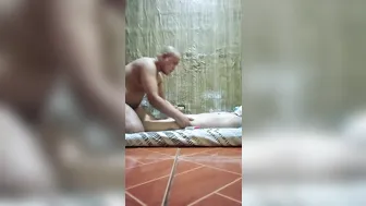 Mature Construction Worker Hires Filipino Twink for Happy Ending Massage