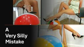 Your very silly mistake results in BEACH BALL high heel POPS...