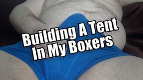 Building A Tent In My Boxers - KingMarti Rubs his cock till it's hard through his tight boxers berifs