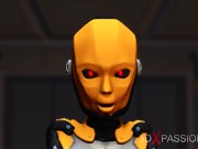 Shemale sex cyborg fucks hard an alien in the underground and secret US military base