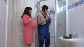 nadine jansen con milena velba