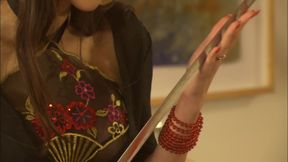 Sexy and busty brunette gets fucked by a tattooed dude