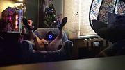New Year's celebration continues with dildo in my ass