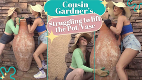 HD Ziva Fey -- Cousin Gardners Struggling To Lift The Vase