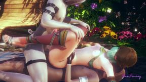 Zelda Yaoi Femboy - Link Double Penetration Threesome (uncensored)