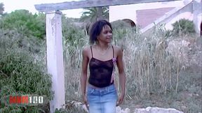 Shania Shania Strip Near an Old Abandoned Swimming Pool