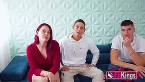 Her cuckold boyfriend gets so aroused watching her pound a porn star.