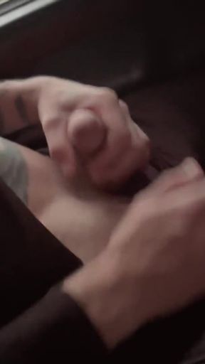 Made a nice stranger on a bus with men - sucked his dick and came   Clip 1